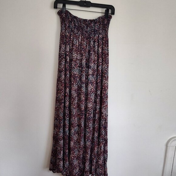 Ladies SZ S Rachel Zoe Black Ditzy Floral Maxi Skirt - Picture 3 of 4